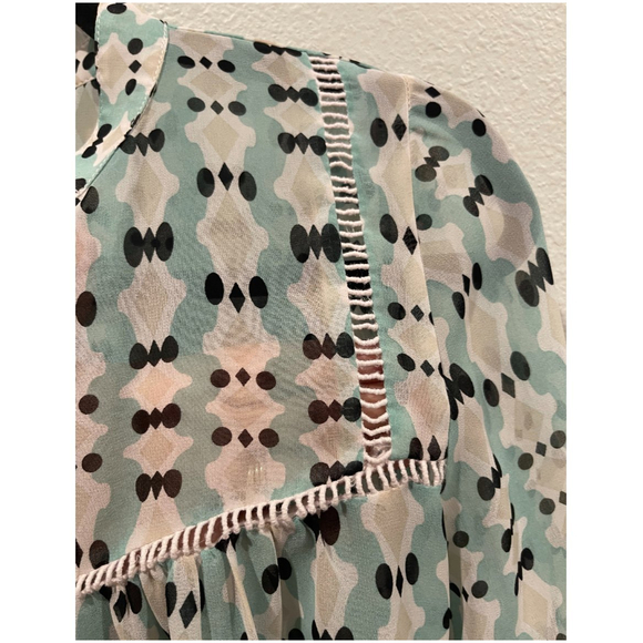 DOLAN Chiffon Popover Long Sleeve Blouse - Picture 4 of 6